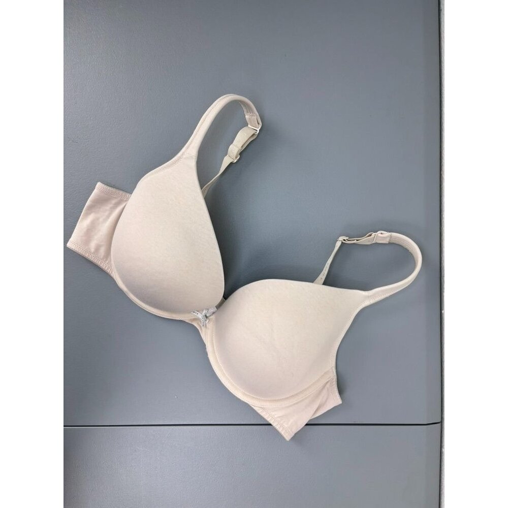 Cacique brand women's 40D beige boost plunge underwire push up bra